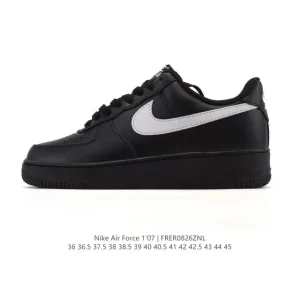 Nike Air Force 1 '07 Low White Sneakers with Air Cushion Sole