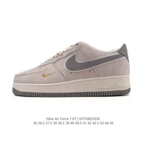 Nike Air Force 1 Low 2025 White Leather Sneakers with Air Cushioning