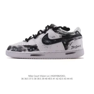 Nike Court Vision Low Vintage Leather Basketball Sneakers