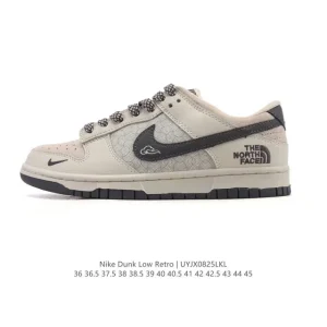 Nike SB Dunk Low Pro Vintage Leather Skateboarding Shoes for Men and Women