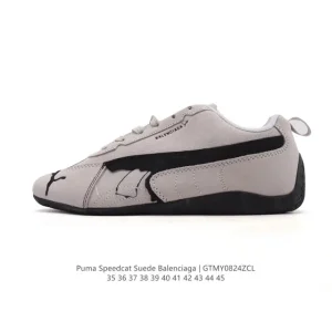 Balenciaga Speedcat Low Top Vintage Suede Sneakers