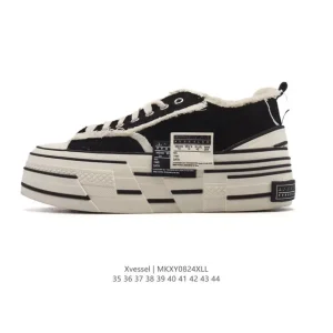 Xvessel G.O.P Mule Slip On Chunky Sole Canvas Shoe