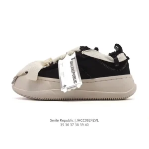 Smilerepublic Chunky Sole Canvas Shoes with Smile Design
