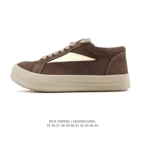Rick Owens Retro Chunky Lace Low Top Street Sneakers