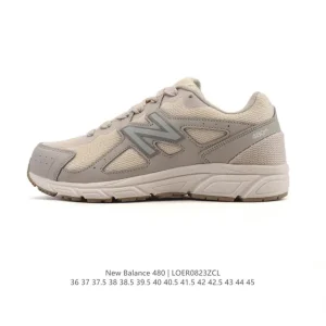 New Balance W480 Cream Color Retro Running Shoes