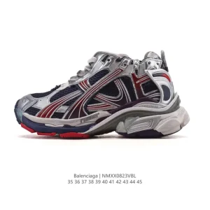 Balenciaga Runner Leather Low Top Vintage Style Sneakers
