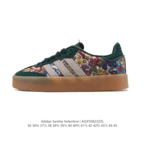 Adidas Samba Valentine Unisex Retro Leather Sneakers for Men and Women