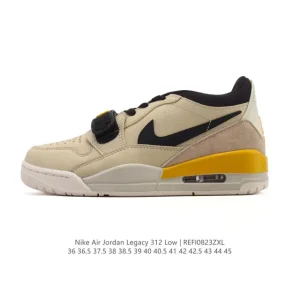 Jordan Legacy 312 Low Men's Basketball Shoes - Black & White