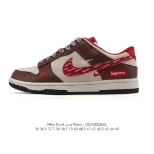 Nike SB Dunk Low Pro Skateboarding Shoes Vintage Leather