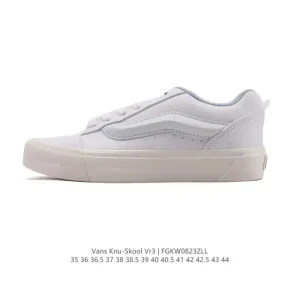 Vans Knu Skool VR3 LX Chunky Leather Retro Skate Shoes