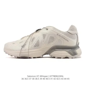 Salomon XT-Whisper Silver Pink Lifestyle Retro Running Sneakers