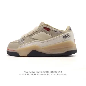Jordan Flight Court Men's and Women's Retro Basketball Shoes for Skateboarding and Lifestyle
