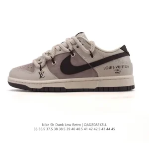 Nike SB Dunk Low Pro Vintage Leather Skateboarding Shoes