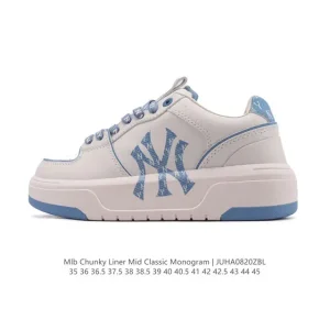 MLB Chunky Liner Mid Retro Street Style High Top Sneakers