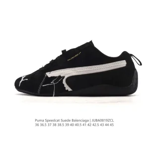 Balenciaga Speedcat Leather Suede Sneakers Low Top Vintage Worn Out Shoes