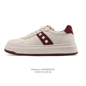Valentino Open Skate Leather Lace-Up Sneakers for Men