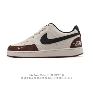 Nike Court Vision Low Vintage Leather Basketball Sneakers for Men and Women