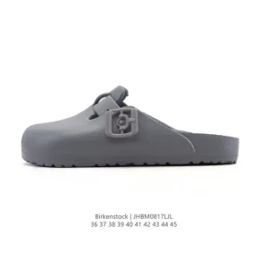 Birkenstock Boston Suede Shearling Slipper Shoe with Cork Sole