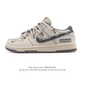 Nike SB Dunk Low Pro Men's Skateboarding Shoes Vintage Leather Double Laces