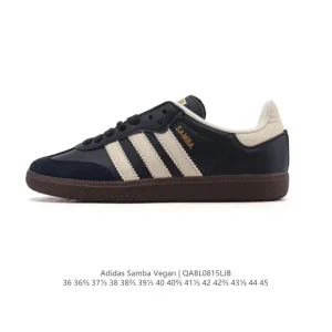 Adidas Samba Vegan Leather Shoes Classic Retro Sneakers