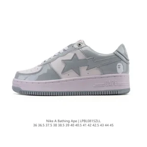 Bape x Nike Air Force 1 Low Camo Sneaker with Air Sole Cushioning
