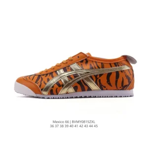 ASICS Onitsuka Tiger Mexico 66 Classic Vintage Leather Sneakers