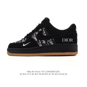 Nike Air Force 1 Low 2025 White Leather Sneakers with Air Cushion