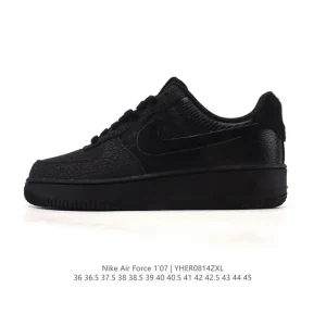 Nike Air Force 1 Low 2025 White Leather Sneakers with Air Cushioning