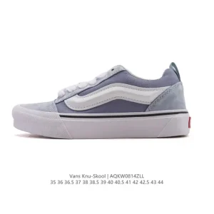 Vans Knu Skool VR3 LX Chunky Leather Skate Shoes Vintage Style