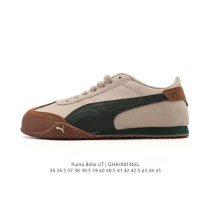 Puma Bella Ut Leather Low-Top Lifestyle Shoes with Softfoam+ Cushioning
