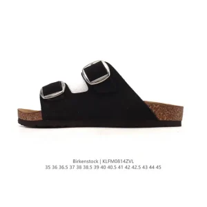 Birkenstock Arizona Soft Leather Sandal with Cork Sole