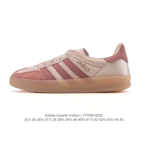 Adidas Originals Gazelle Indoor Retro Sneakers with Gum Sole