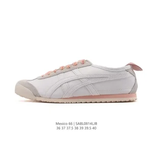ASICS Onitsuka Tiger Mexico 66 Classic Vintage Leather Sneakers for Women