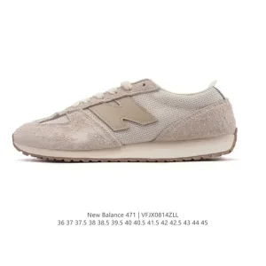 New Balance 471 Vintage Retro Leather Low Top Sneakers for Men and Women