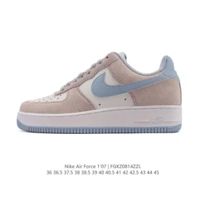 Nike Air Force 1 Low 2025 White Leather Sneakers with Air Cushioning