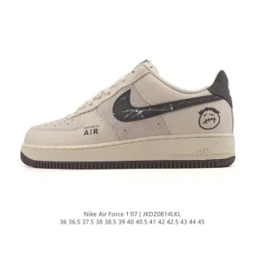 Nike Air Force 1 '07 Low White Leather Sneakers for Men and Women