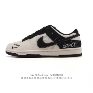 Nike SB Dunk Low Pro Vintage Leather Skateboarding Shoes for Men and Women