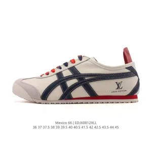 Onitsuka Tiger Mexico 66 Classic Retro Leather Sneakers for Men and Women