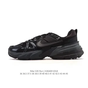 Nike V2K Run Retro Running Shoes with Cushioned Sole and Metallic Accents