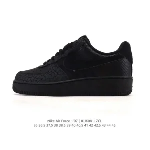 Nike Air Force 1 Low 2025 White Leather Sneakers with Air Cushioning