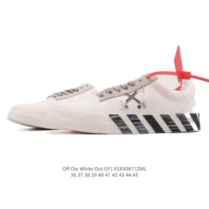 Off-White Out Of Office Low Top Lace Up Fashion Sneaker Thick Sole White Shoe