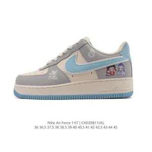 Nike Air Force 1 '07 Low White Casual Sneakers with Air Cushion