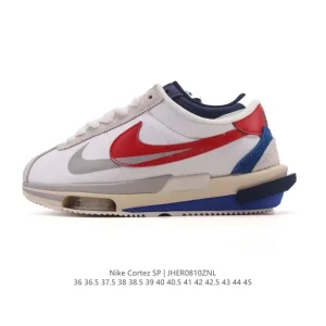 Nike Sacai Zoom Cortez SP10 Grey White 4.0 Anniversary Limited Edition Sneakers