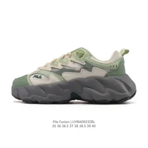 FILA Fusion Chunky Sneakers for Women - White Fashion Streetwear Shoes