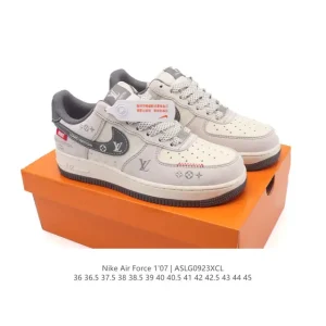 Nike Air Force 1 Low 07 White Leather Casual Sneakers for Men and Women