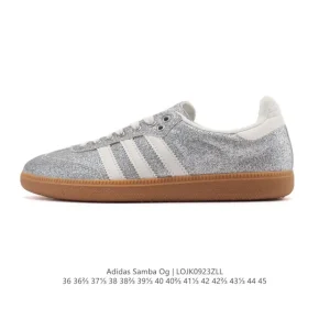 Adidas Samba OG Classic Sneakers White Leather T-Toe Shoes for Men and Women