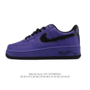 Nike Air Force 1 Low 07 Snake Skin Leather Low Top Sneakers