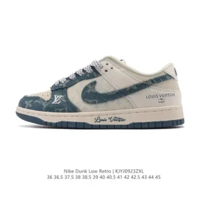 Nike SB Dunk Low Pro Vintage Leather Skate Shoes for Men and Women