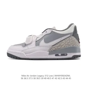 Jordan Legacy 312 Low Men's Basketball Shoes Black White