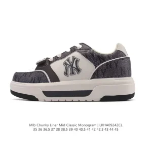 MLB Chunky Liner Mid Retro Streetwear Sneakers for Youth